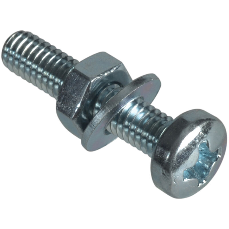 Forgefix - Machine Screw Pozi Compatible Pan Head zp M4 x 20mm Forge Pack 18 FORFPMSPH420