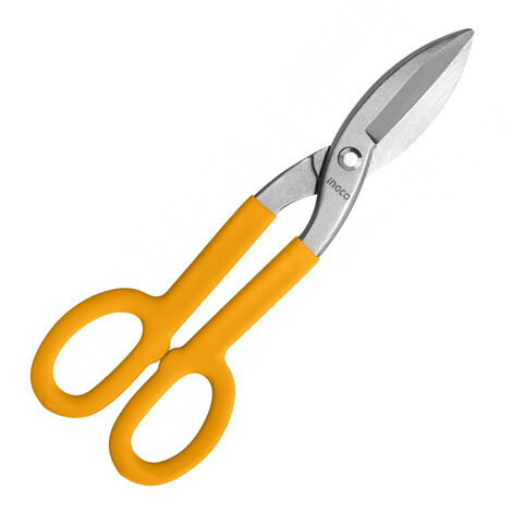 Forbice Cesoia Lattoniere 250 mm INGCO Acciaio Forgiato Impugnatura curva HTS041