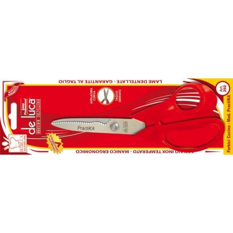 Forbice Cucina Dentellata Inox 8 Mod. Pract Set 5 Pezzi - De Luca Coltellerie