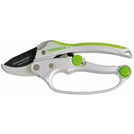 Forbice da Potatura a Cricchetto Verdemax - Leggera e Resistente, 20 cm