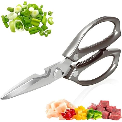 Forbici da cucina, multiuso, forbici da carne super affilate, forbici da cucina resistenti, forbici da cucina in acciaio inossidabile lavabili in lavastoviglie, adatte per alimenti, ossa di pollo, tac