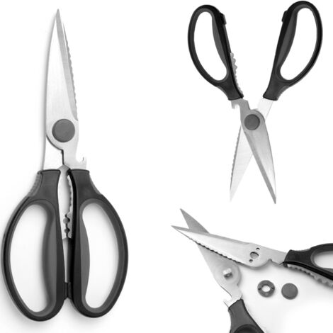 Forbici da cucina pieghevoli con impugnatura morbida + apribottiglie - HENDI 856284