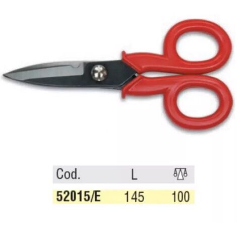 FORBICI ELETTRICISTA LAME DIRITTE BRUNITE OMMA -OFFERTA-