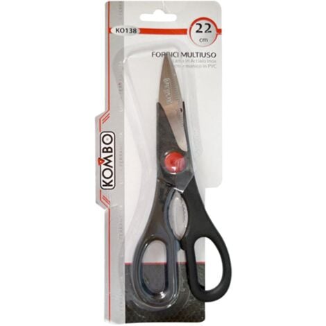 Forbici Multiuso in Acciaio Inox 22 cm Lama Rivestita in PVC