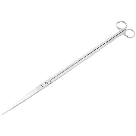 Forbici per acquario dritte per piante, in acciaio inox, 35 cm