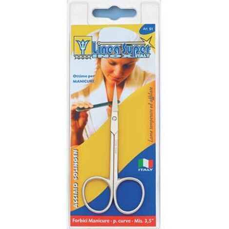 FORBICI PER MANICURE lama curva 3 1/2