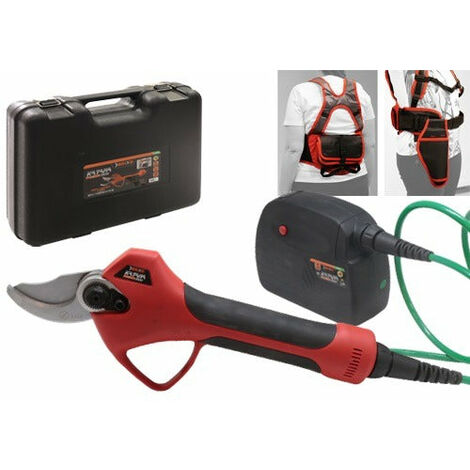 Forbici potatrici professionali pacco batteria a spalla in zaino e fodera porta forbici 400W Pro Katana Brixo