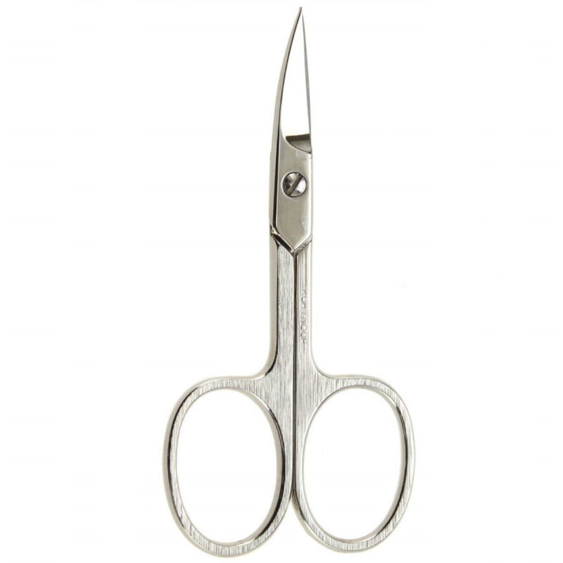 Trade Shop Traesio - Forbici Professionale 10cm Forbicine 458 Unghie Unghia Acciaio Inox Punta Curva -