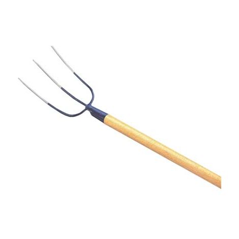 Forca fieno + manico orsatti acciaio forgiato/faggio denti 3