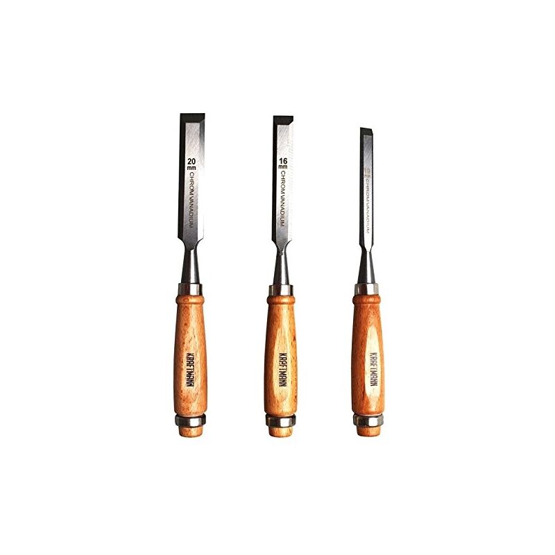 Force homme 50240 jeu de ciseau à bois 101620 mm, 3 pièces