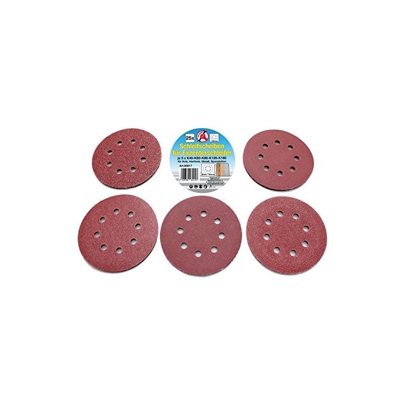 Force homme feuilles abrasives pour ponceuse excentrique, 25 pièces, 80817