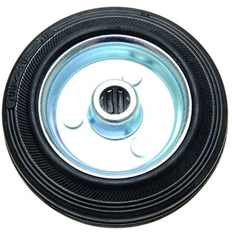 FORCE HOMME ROUE CAOUTCHOUC PLEIN, 100 MM, JANTE EN ACIER, 80959