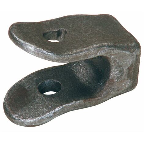 Forcella ribaltabile per rimorchi 2 fori Ø 16mm lunga 102mm