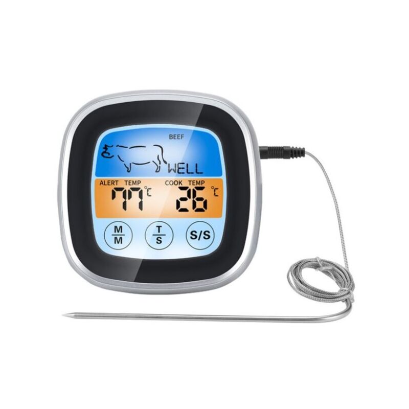 Image of Forchetta per timer da barbecue, campo da barbecue, cucina, barbecue, carne, termometro per alimenti