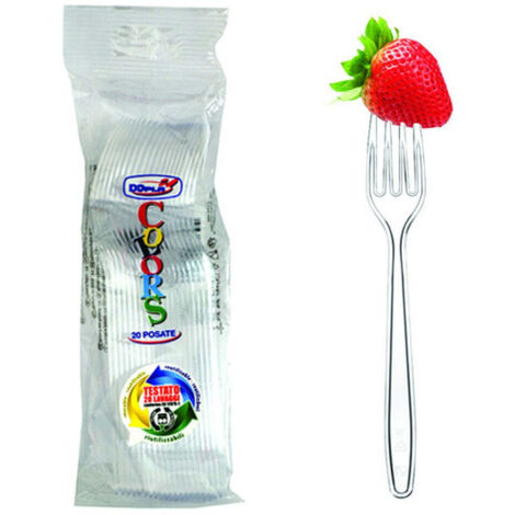 Forchette trasparenti pz.20 - 30 cf
