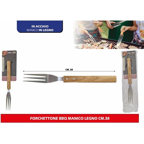 Spazzola piatta in acciaio con manico in legno - Cod. 1808 - ToolShop Italia