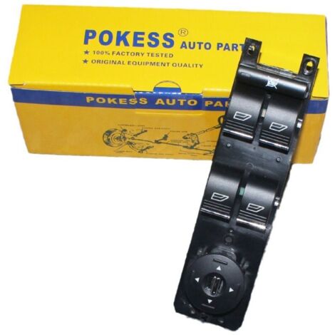 Ford Focus 12 13 14 15 Ford Kuga 13 14 15 16 17 Interrupteur de lève-vitre côté conducteur avec réglage du rétroviseur intérieur AM5T-14A132-AB F1ET-14A132-AA AM5T14A132AB F1ET14A132AA Porte avant gau