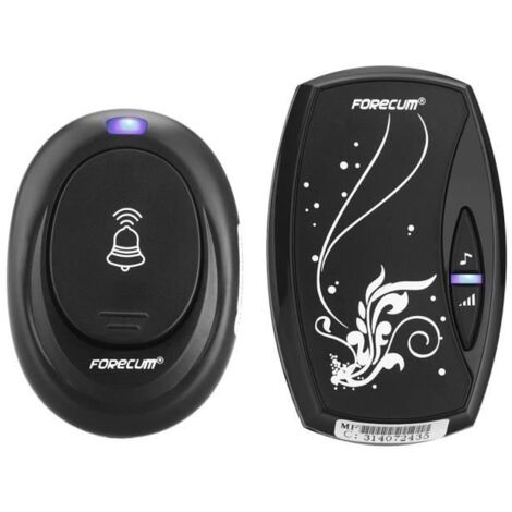 forecum etanche enfichable Sonnette carillon de porte sans fil -sonnette intelligent avec 36 melodies