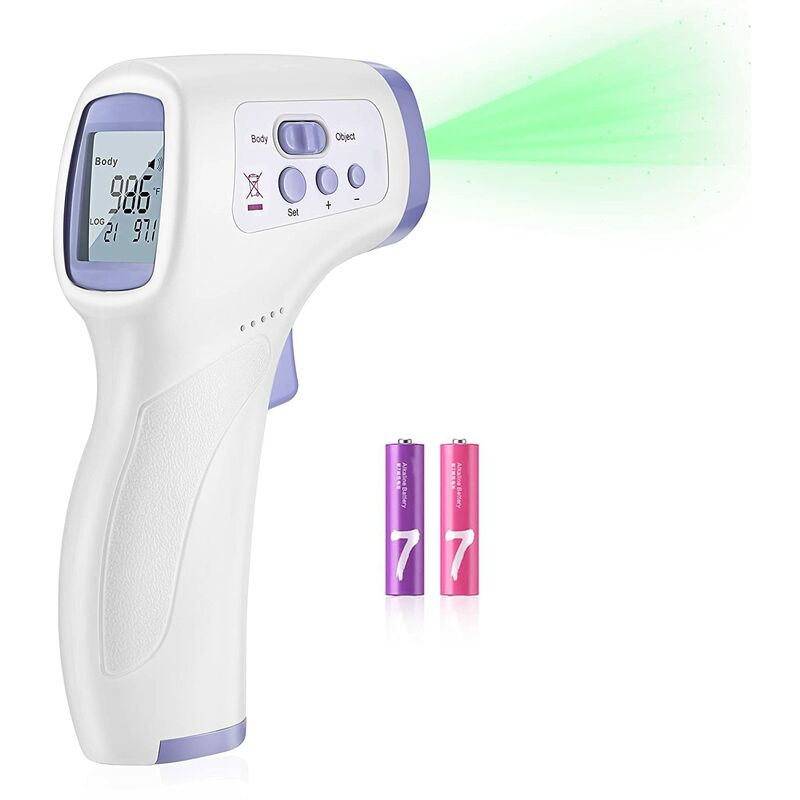 Forehead Thermometer for Adults, Touchless Non Contact Infrared Thermometer for Adults Surface 1-Second Temperature Measurement (Purple)