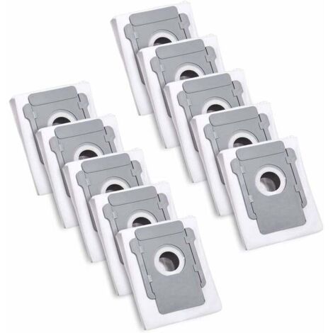 FOREHILL 10 Bolsas de Repuesto Roomba para iRobot Roomba i7 i7+ / S9 / S9+ / i3 / i3+ / i4, Soporte para Bolsas para iRobot Roomba Allen Clean