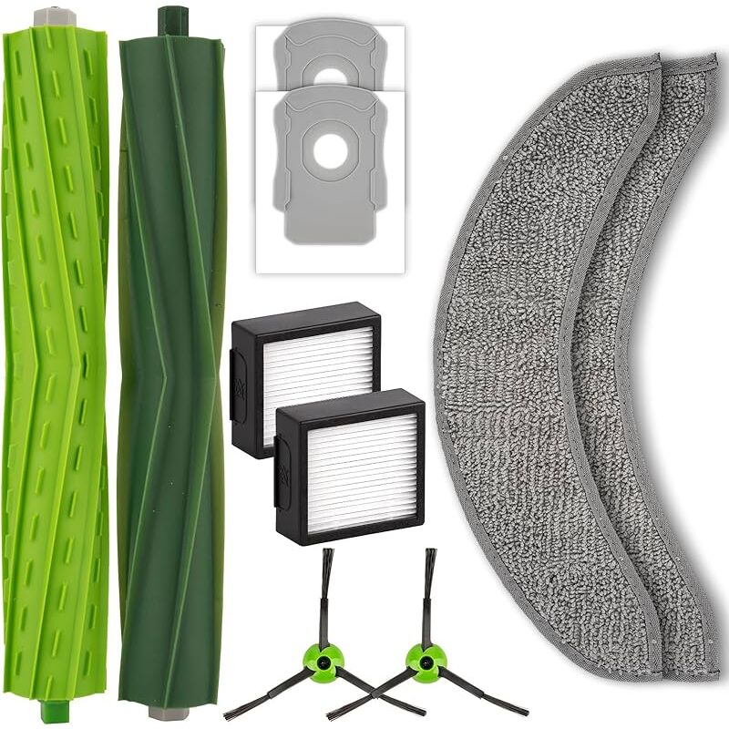 Forehill - 10 Pièces de rechange compatibles avec aspirateur Robot iRobot Roomba Combo j7, Combo j7+, Combo j9+, Combo 10 Max 2 Chiffons De v