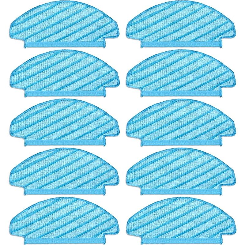 10 Pièces) N10 Tampons de Vadrouille Lavables et réutilisables pour Aspirateur ecovacs deebot ozmo N10/ N10 Plus/ T8/ T8+/ T8 aiv - Forehill