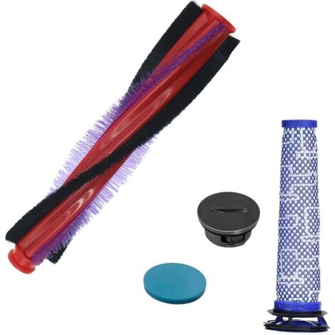 FOREHILL 185mm Brosse à Rouleau pour Dyson V6 SV03 DC62 Filtre 963830-01 Slim Balai Bouchon 965665-03 Animal Extra DC58 DC59 DC61 Accessoires
