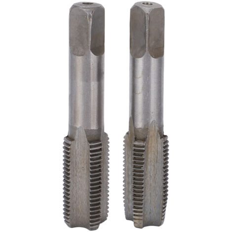 FOREHILL 2 pezzi Maschio a scanalatura dritta, Maschio a scanalatura manuale metrico in acciaio rapido, Utensile per maschiatura standard M14x1,5