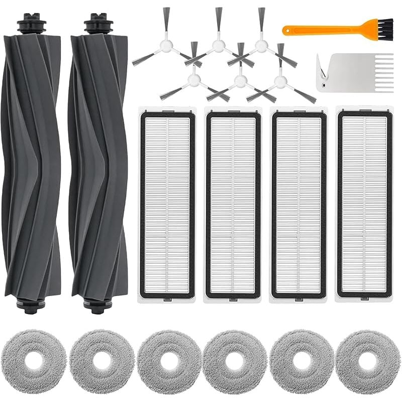 Forehill - 20 Accessoires pour Dreame L10s Ultra / L10 Ultra / L10 Prime/Xiaomi X20+ Accessoires pour Aspirateurs avec 2 Brosse Principale 6