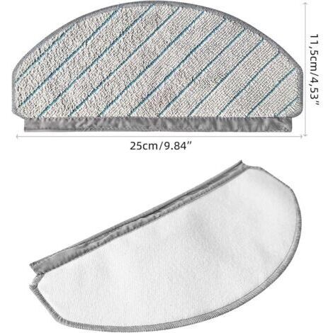 FOREHILL 26-teiliges Zubehörset für Ecovacs Deebot T10 Plus Staubsauger, T10 Plus Ersatzteile, T10+ Düse: 2 Hauptbürsten, 8 Seitenbürsten, 4 HEPA-Filter, 4 Reinigungstücher, 6 Staubbeutel