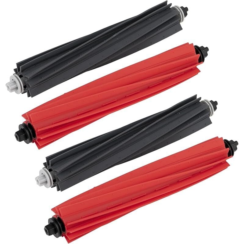 4 pièces) Q8 Max Brosses à Rouleau compatibles avec Roborock S8 Pro Ultra/ Q5 Pro/ Q5 Pro+/ Q8 Max/ Q8 Max+, brosses à Double Rou - Forehill