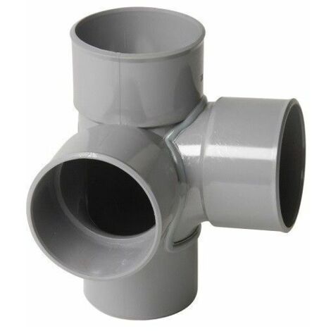 FOREHILL 40 mm PVC-Winkel-T-Stück - Grau