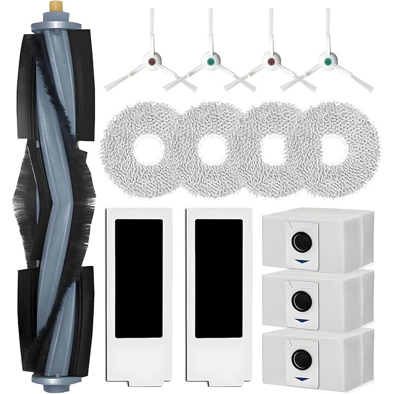 Accessoires Compatible pour Ecovacs Deebot T20 Omni Brosses Principales, Pièces de rechange Compatible pour Ecovacs Deebot T20e Om - Forehill