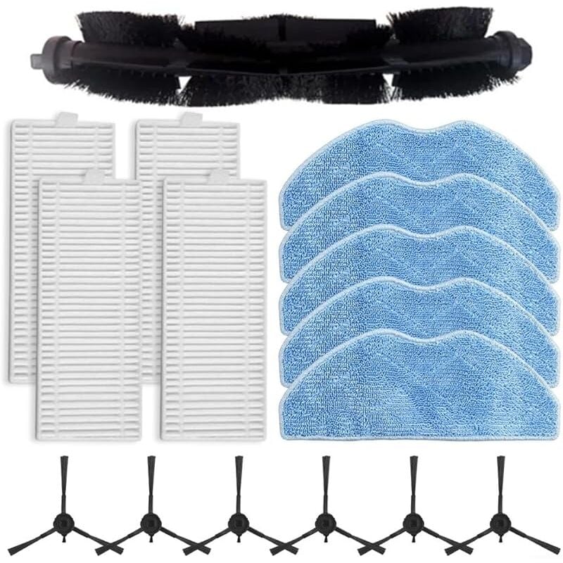 Accessoires de rechange pour aspirateurs pour Tefal pour X-Plorer Series 75 s+ RG8597W, comprend 1 brosse à rouleau principale, 4 - Forehill