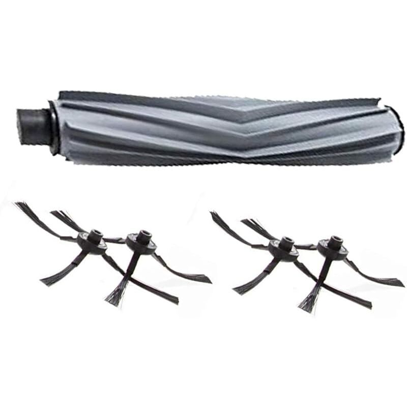 Bluelirr Accessoires Brosse principale & Brosses latérales pour aspirateurs Robot amibot Animal H2O & Animal Comfort H2O(1 Brosse Principale + 4