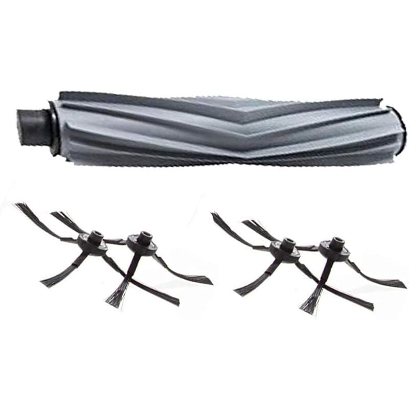 Bluelirr Accessoires Brosse principale & Brosses latérales pour aspirateurs Robot amibot Animal H2O & Animal Comfort H2O(1 Brosse Principale + 4