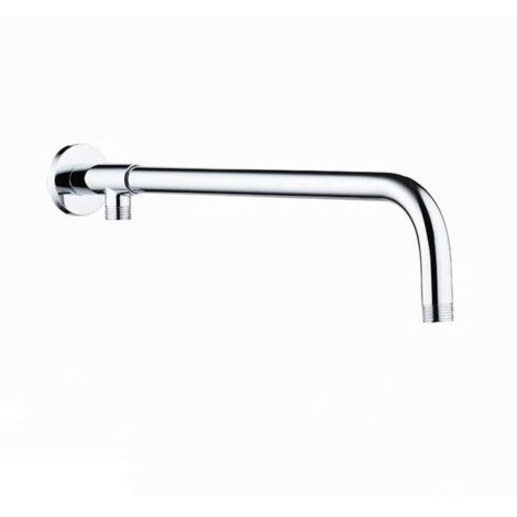 FOREHILL Bras Douche Mural Extension 40cm en Acier Inoxydable Douche Raccord Extension pour Pomme de Douche G1/2"