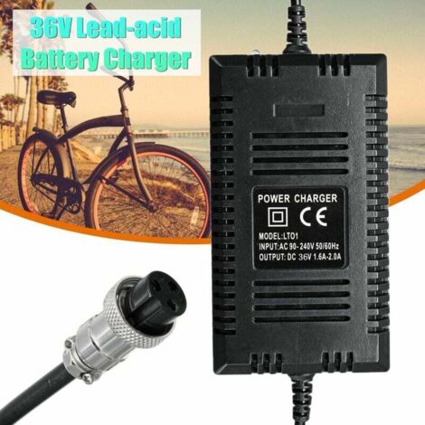 XLR à 3 broches Chargeur de batterie au Lithium 36V 4a pour vélo et Scooter électrique Xiaomi
