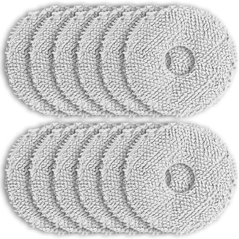Forehill - Chiffon pour Ecovacs T30 Pro Omni, 12 Accessoires Serpillière pour Aspirateurs deebot T30 Omni, T30S, T30S Pro, T30S Combo, T30S c