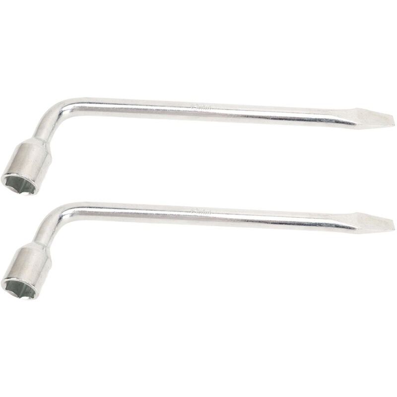 FOREHILL Clé à écrou de pneu de voiture Outil manuel de réparation de voiture hexagonal en forme de L pour l'opération de retrait de vis hexagonale