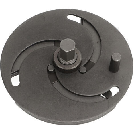 FOREHILL Clé pour couvercle de pompe à carburant en acier au carbone 3 mâchoires réglables de 89 à 170 mm Outil de retrait du couvercle du réservoir de carburant