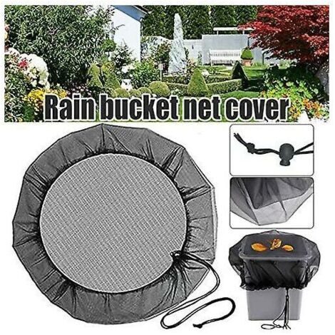 FOREHILL Copertura protettiva per secchio d'acqua da giardino portatile con coulisse in rete per esterni, per giardino e prato