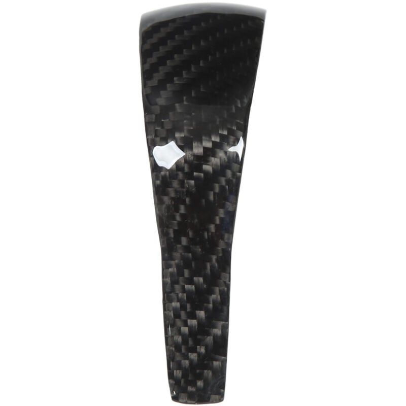 Forehill - Couvercle de pommeau de levier de vitesse en fibre de carbone, garniture de pommeau de levier de vitesse intérieur noir brillant de