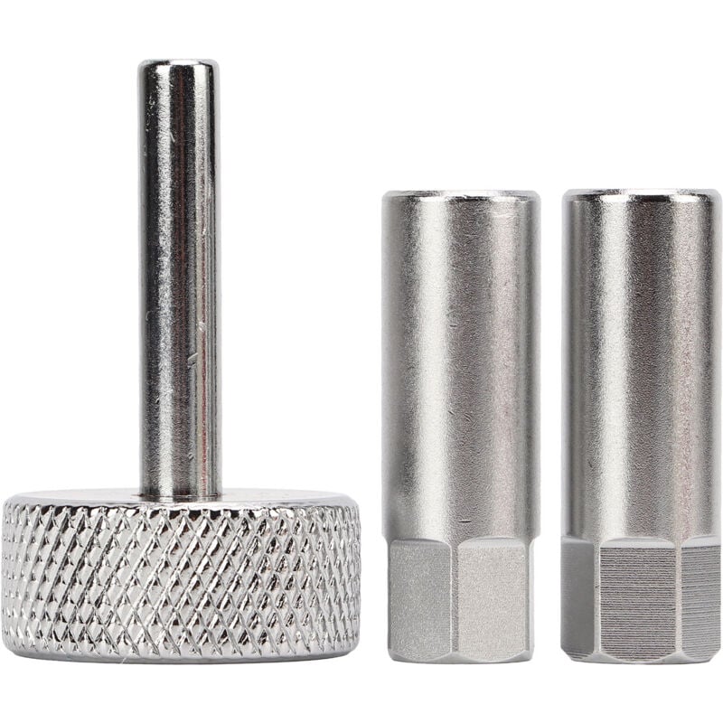 Forehill - Ensemble d'outils de réglage de soupape à poussoir 3 pièces 8 douilles de contre-écrou de 9 mm tournevis de type carré de 3 mm pour motos