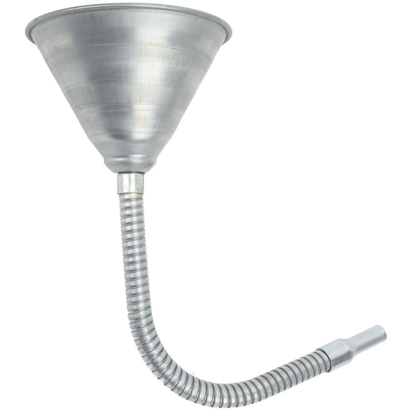 Forehill - Entonnoir d'amorçage universel en acier au carbone avec tuyau flexible de 330 mm/12,99 pouces pour voitures, motos, camions