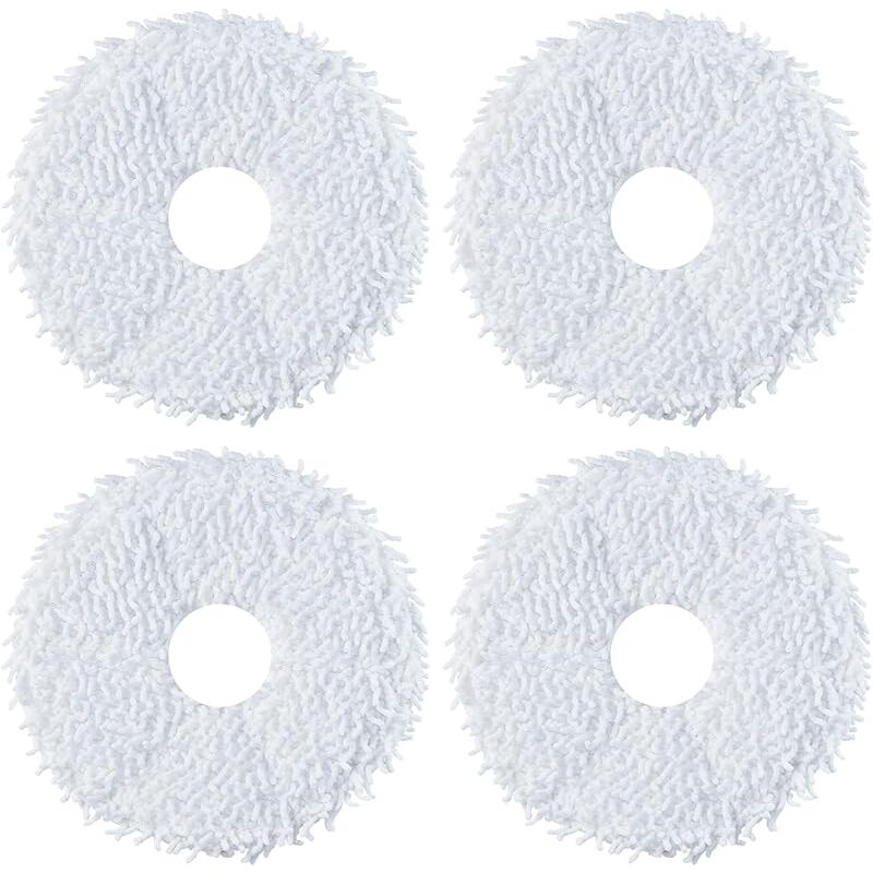 Eureka Lot de 4 Serpillière de Remplacer pour J12 Ultra Robot Aspirateur Laveur, 2 Paires de Lingettes de Remplacement, 4 Pièces - Forehill
