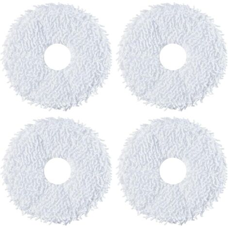 FOREHILL Eureka Lot de 4 Serpillière de Remplacer pour J12 Ultra Robot Aspirateur Laveur, 2 Paires de Lingettes de Remplacement, 4 Pièces