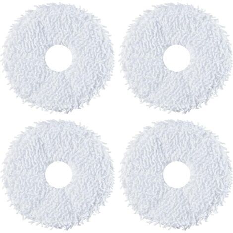 FOREHILL Eureka Lot de 4 Serpillière de Remplacer pour J12 Ultra Robot Aspirateur Laveur, 2 Paires de Lingettes de Remplacement, 4 Pièces