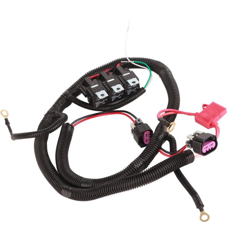 Forehill - Faisceau de câbles de ventilateur électrique double 7L5533A226T Remplacement résistant à la chaleur pour le contrôle de l'ECU 1999-2006