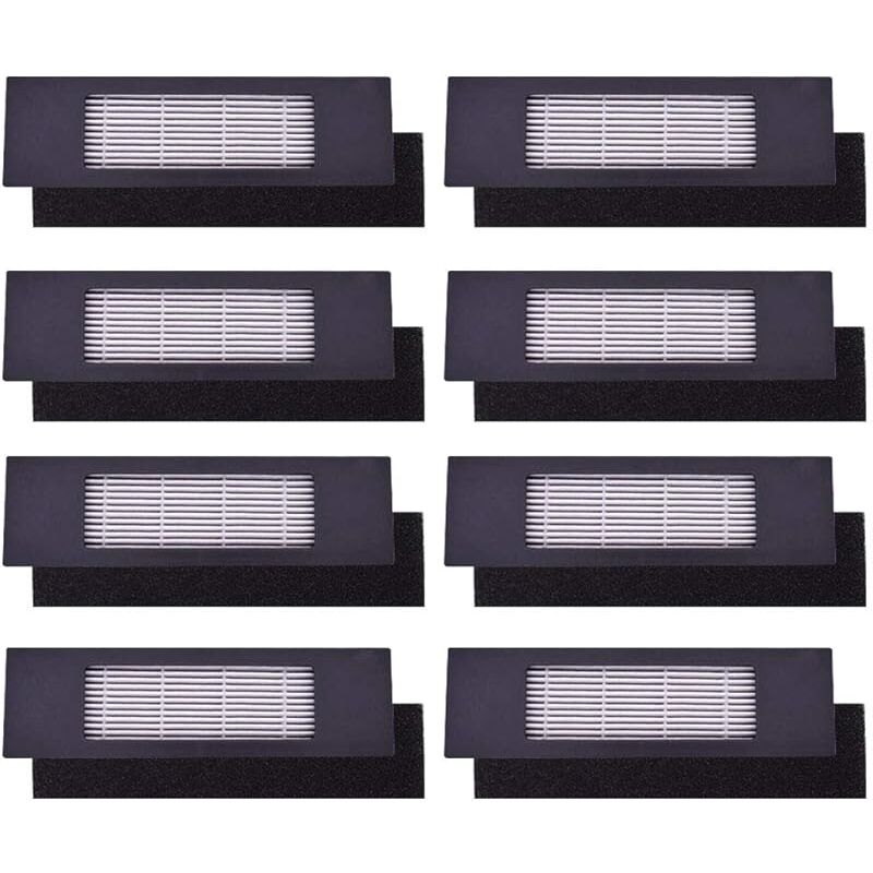 Forehill - Filtres de rechange compatibles avec Ecovacs Deebot ozmo 920, 950, T5, T8, T8 Aivi, T9, N7, N8, N8+, N8 Pro+, robot aspirate